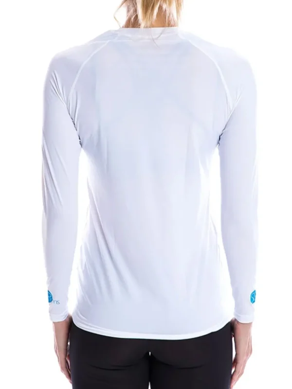 Women SParms Base Layers< Women'S Body Round Neck Sun Protection - White