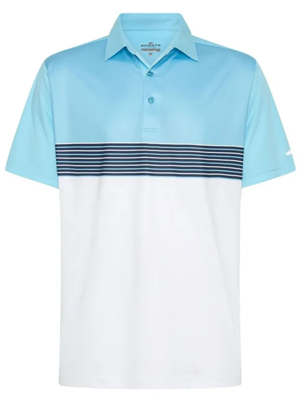 Men Sporte Leisure Shirts< Dri-Sporte Oscar Mens Polo - Capri Blue