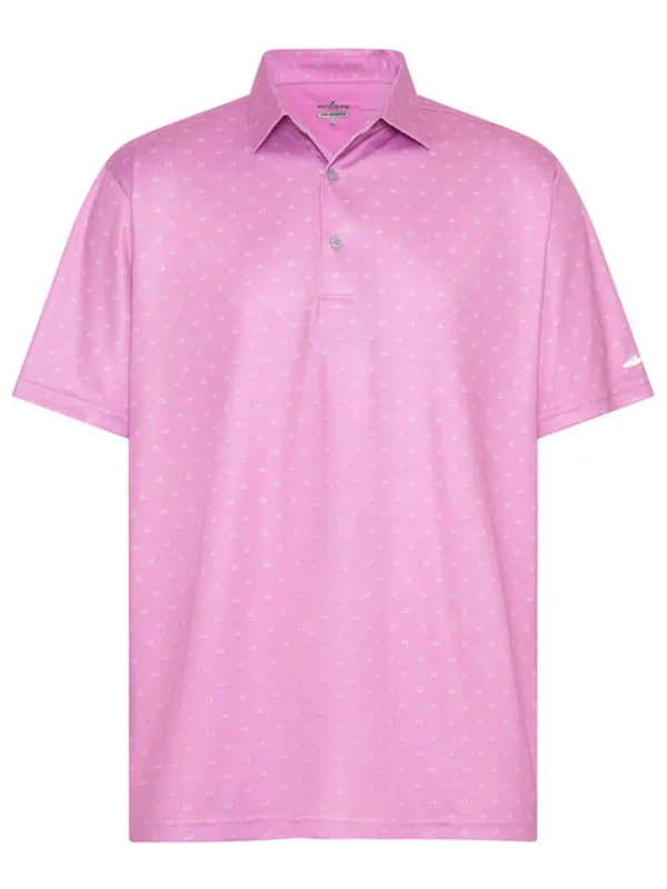 Men Sporte Leisure Shirts< Dri-Sporte Carter Mens Polo - Vovo Pink