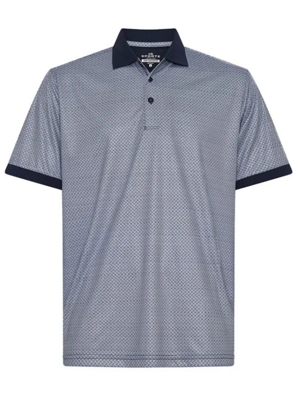 Men Sporte Leisure Shirts< Dri-Sporte Transit Mens Polo - French Navy