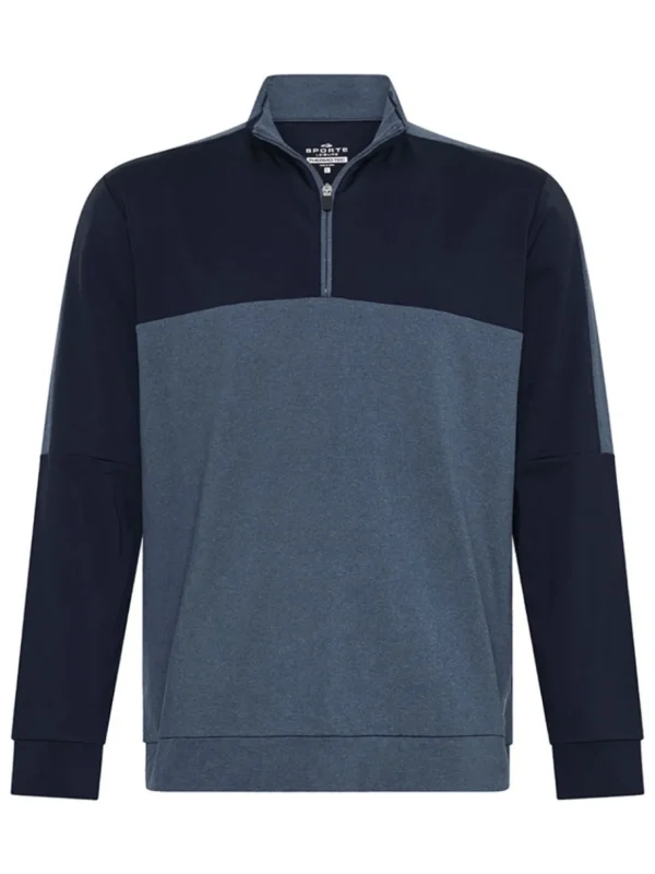 Men Sporte Leisure Jumpers< Thermotec Capitol Mens Pullover - Denim Marle