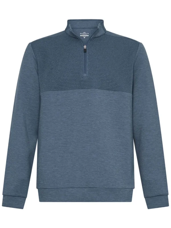 Men Sporte Leisure Jumpers< Thermotec Midtown Mens Pullover - Denim Marle