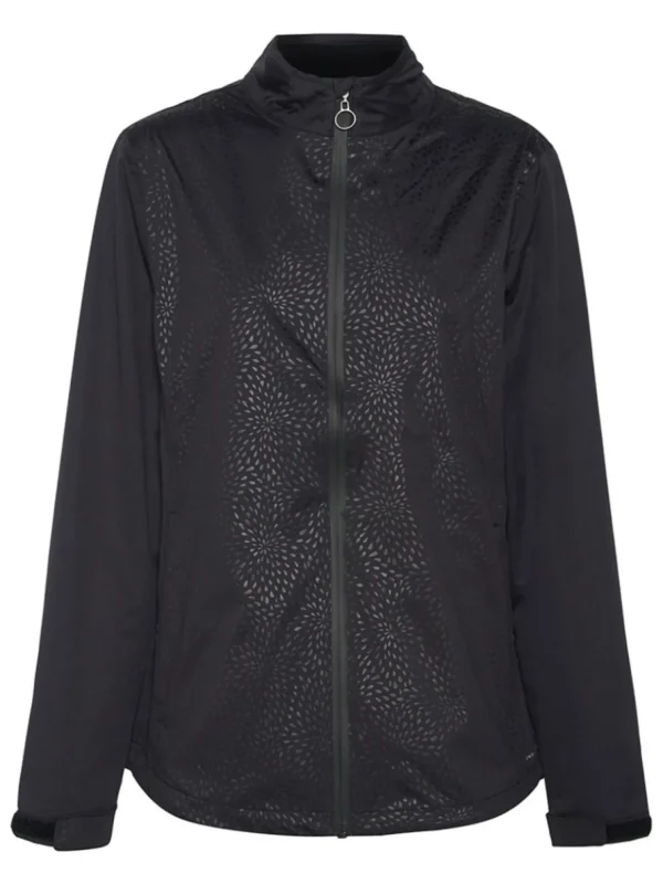 Women Sporte Leisure Wind & Rain Wear< Women'S Extreme-Tec Embossed Rain Jacket - Black