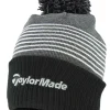 TaylorMade Beanies & Mitts< Bobble Beanie - Black/Grey/White