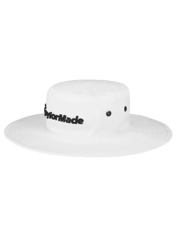 TaylorMade Hats< Metal Eyelet Bucket Hat - White