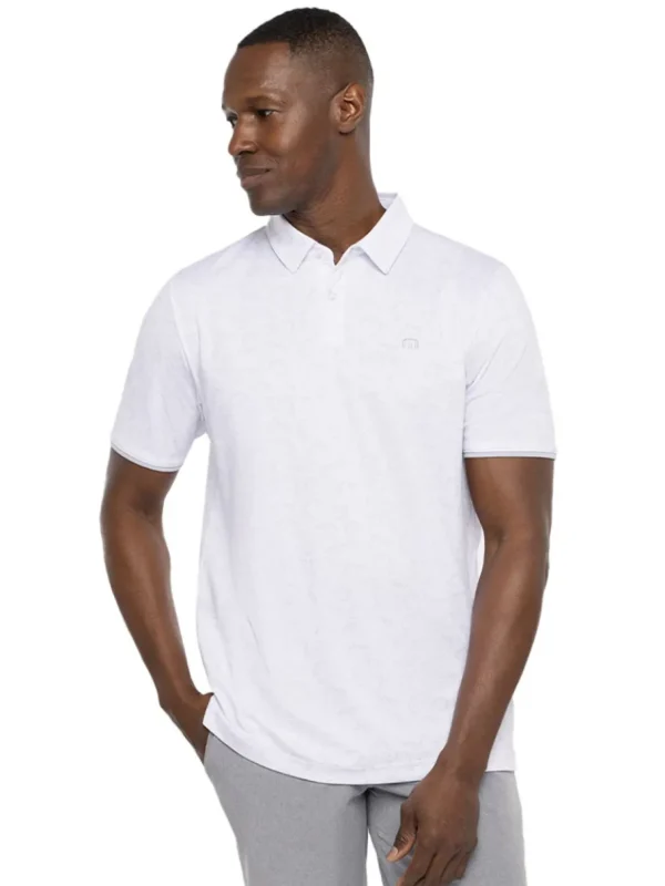 Men Travis Mathew Shirts< Always Chill Polo - White