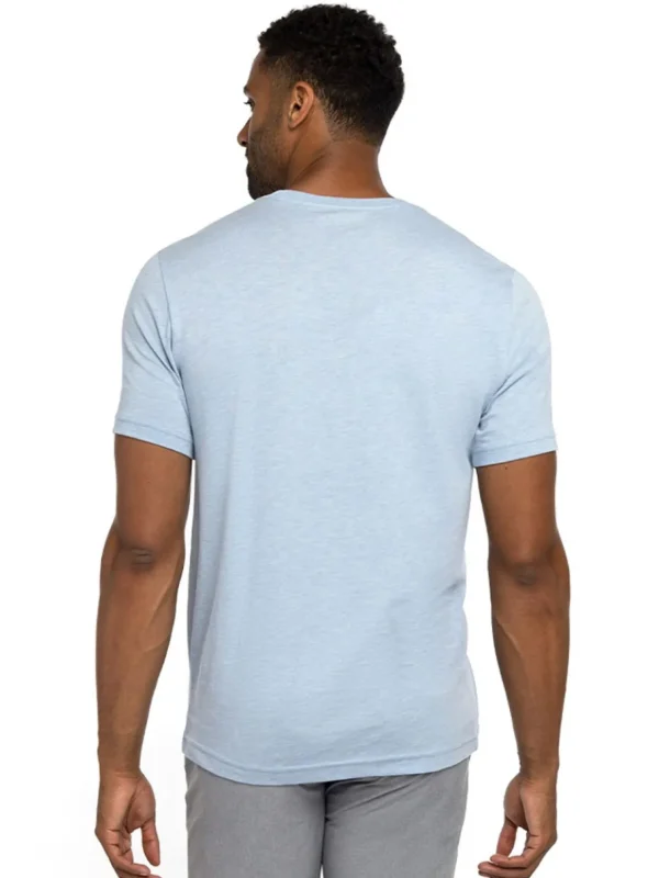 Men Travis Mathew Shirts< Caddy Day T-Shirt - Heather Bel Air Blue