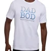 Men Travis Mathew Shirts< Dad Bod T-Shirt - White/Blue