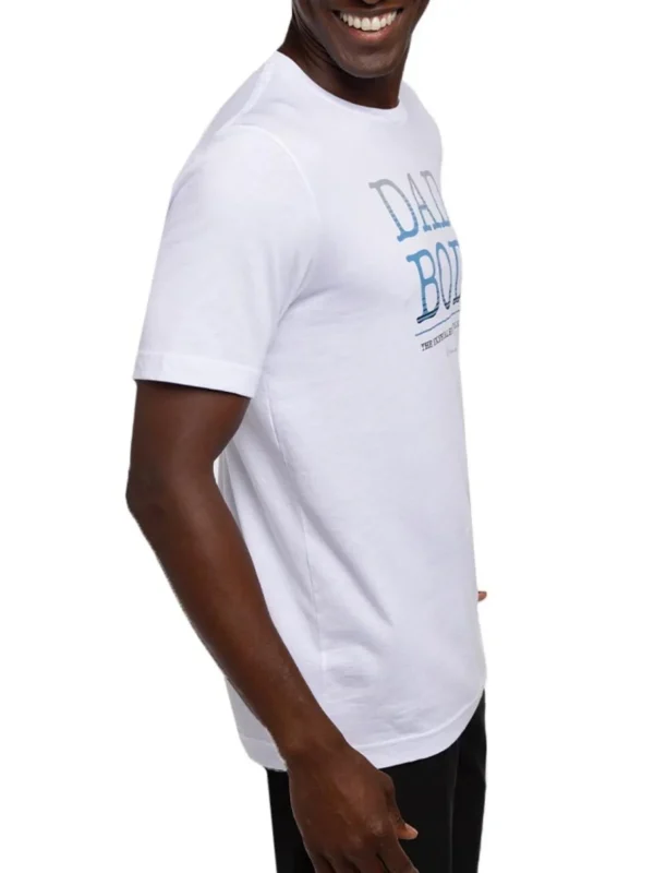 Men Travis Mathew Shirts< Dad Bod T-Shirt - White/Blue