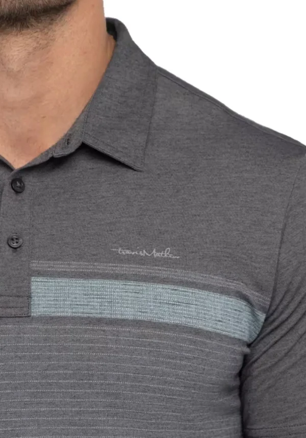 Men Travis Mathew Shirts< Endless Horizon Polo - Heather Dark Grey