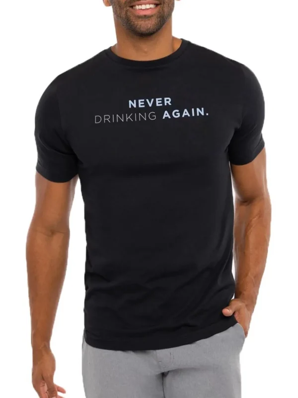 Men Travis Mathew Shirts< Finest Bottle T-Shirt - Black/Blue