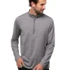 Men Travis Mathew Jumpers< Havasu 2.0 1/4-Zip - Sleet/Quiet Shade