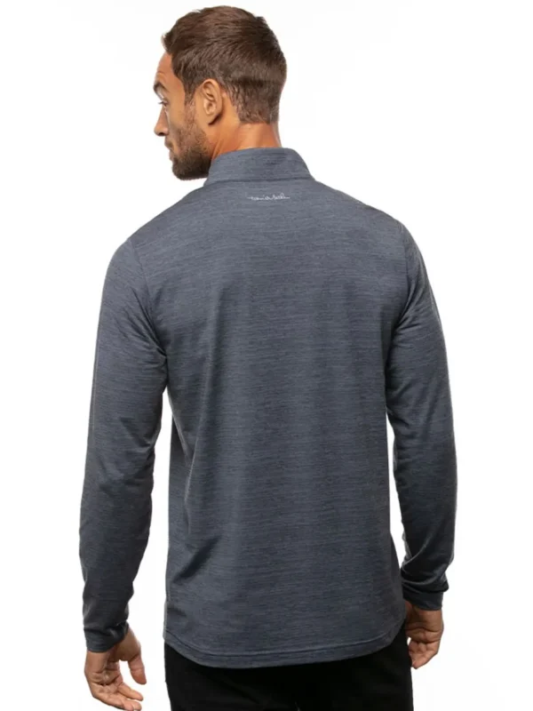 Men Travis Mathew Jumpers< Havasu 2.0 1/4-Zip - Vintage Indigo/Black