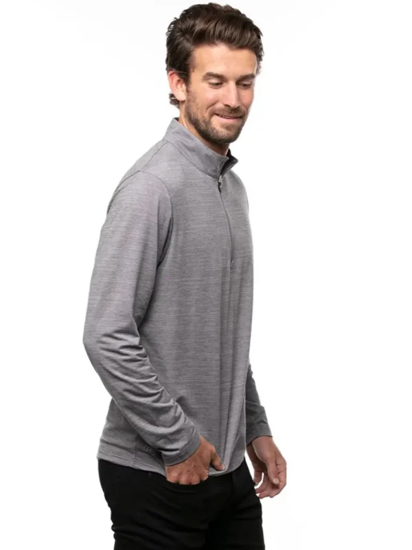 Men Travis Mathew Jumpers< Havasu 2.0 1/4-Zip - Sleet/Quiet Shade