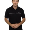 Men Travis Mathew Shirts< High Surf Polo - Black