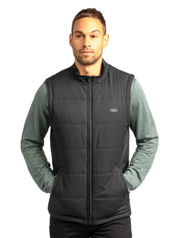 Men Travis Mathew Vests< Interlude Puffer Vest - Black