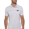 Men Travis Mathew Shirts< Neotropical Polo - Heather Light Grey