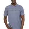 Men Travis Mathew Shirts< One To Remember Polo - Heather Peacoat