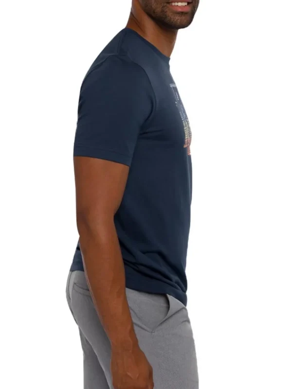 Men Travis Mathew Shirts< Race You T-Shirt - Dress Blues