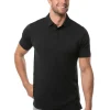 Men Travis Mathew Shirts< The Heater Polo - Black