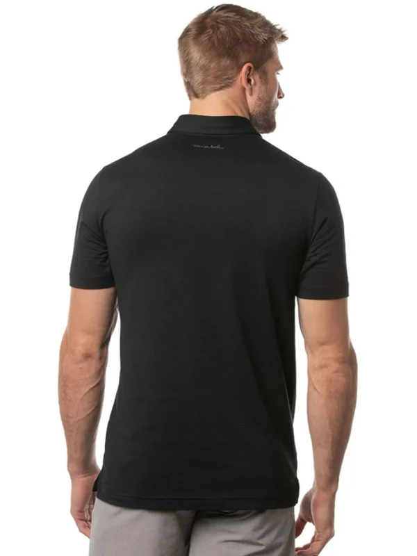 Men Travis Mathew Shirts< The Heater Polo - Black