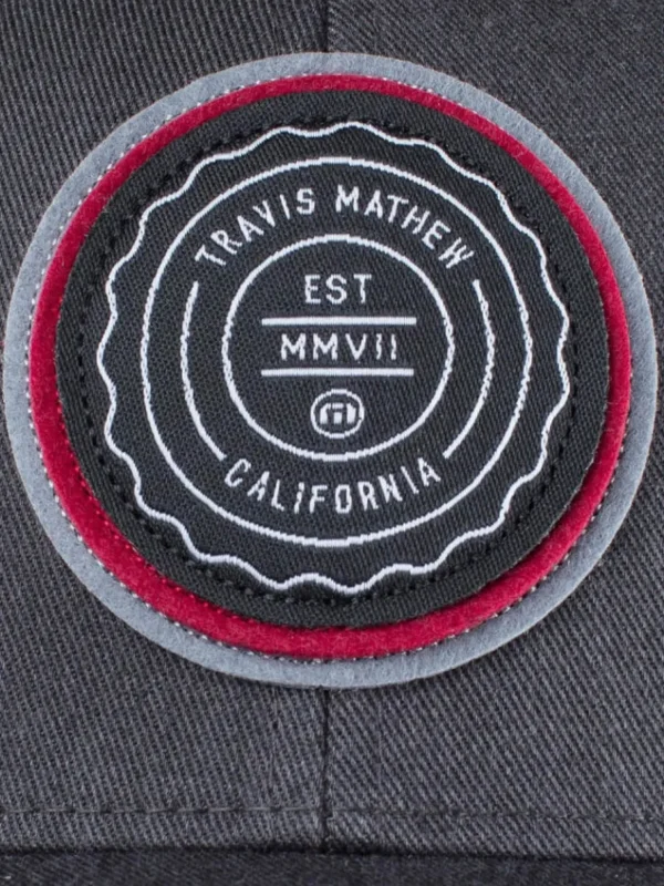 Travis Mathew Caps< The Patch Cap - Heather Grey Pinstripe