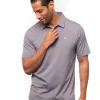 Men Travis Mathew Shirts< The Zinna Polo - Blackberry Cordial/White