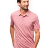 Men Travis Mathew Shirts< The Zinna Polo - Heather Cardinal