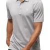 Men Travis Mathew Shirts< The Zinna Polo - Heather Grey