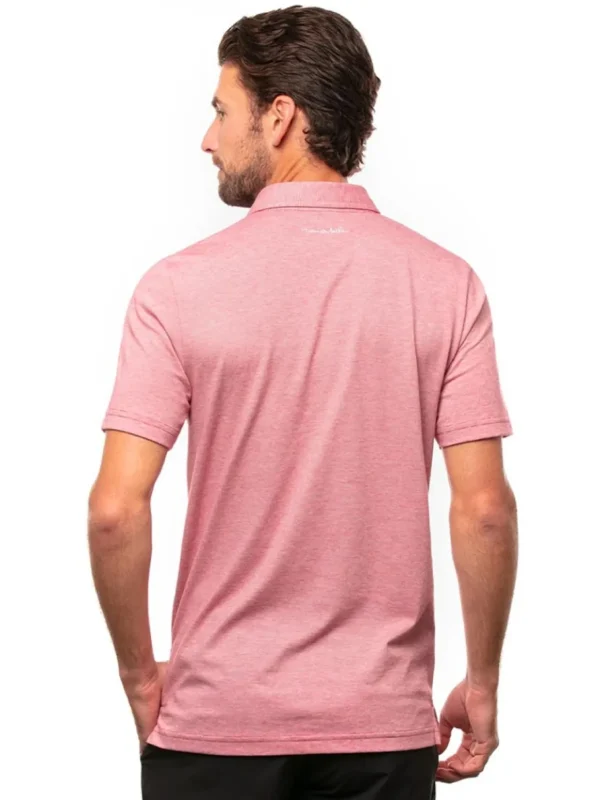 Men Travis Mathew Shirts< The Zinna Polo - Heather Cardinal