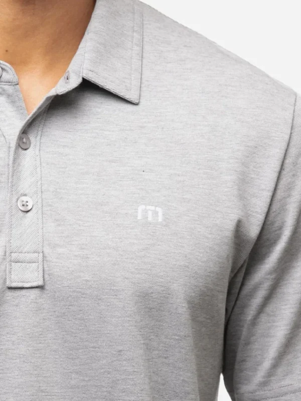 Men Travis Mathew Shirts< The Zinna Polo - Heather Grey