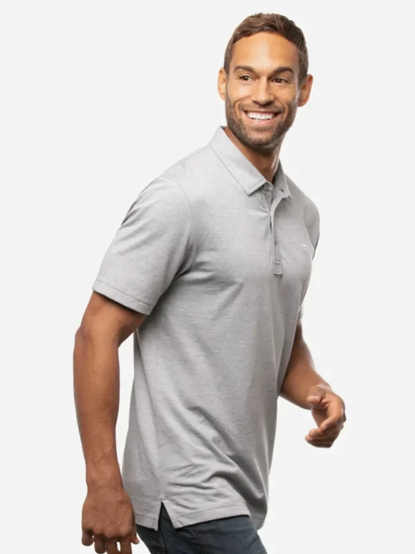 Men Travis Mathew Shirts< The Zinna Polo - Heather Grey