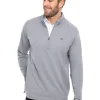 Men Travis Mathew Jumpers< Upgraded 1/4-Zip - Heather Grey