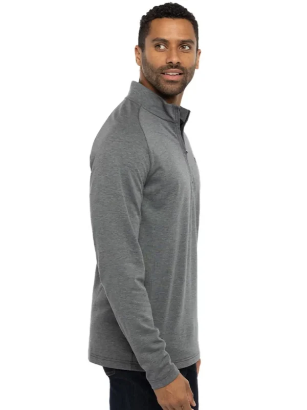 Men Travis Mathew Jumpers< Upgraded 1/4-Zip - Dark Grey