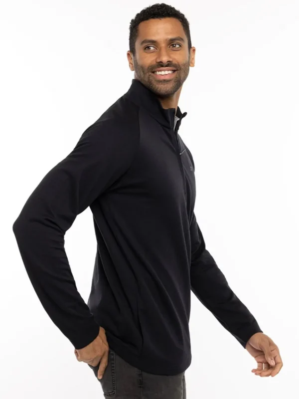 Men Travis Mathew Jumpers< Upgraded 1/4-Zip - Black