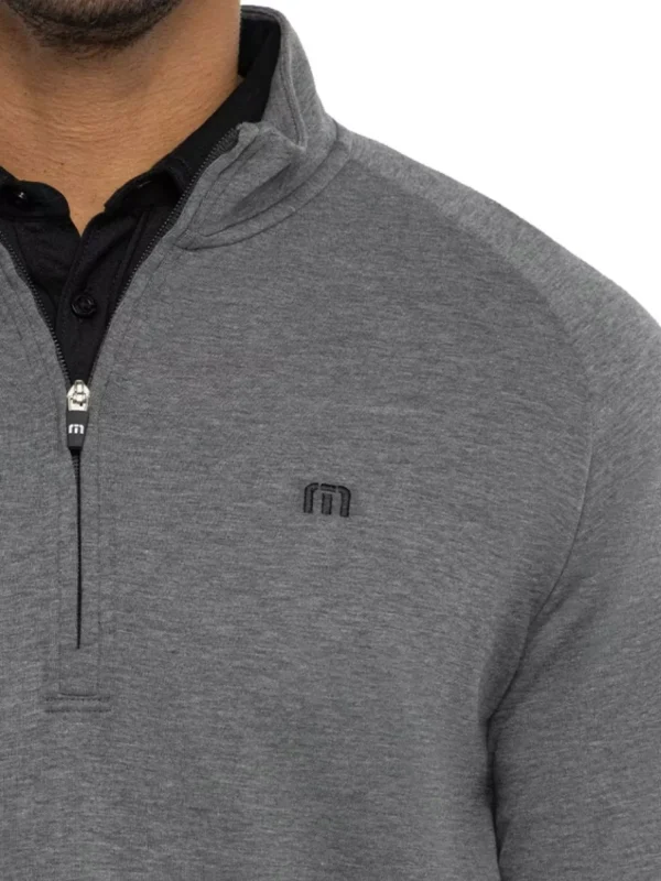 Men Travis Mathew Jumpers< Upgraded 1/4-Zip - Dark Grey