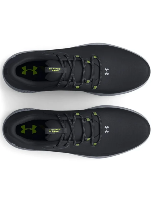 Men Under Armour Mens Golf Shoes< Charged Draw 2 Spikeless Golf Shoes - Black/Steel