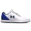 Men Under Armour Mens Golf Shoes< Charged Medal Spikeless Wide (E) Golf Shoes - White/Academy