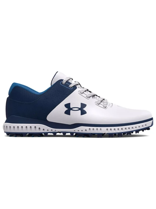 Men Under Armour Mens Golf Shoes< Charged Medal Rst Wide (E) Golf Shoes - White/Academy