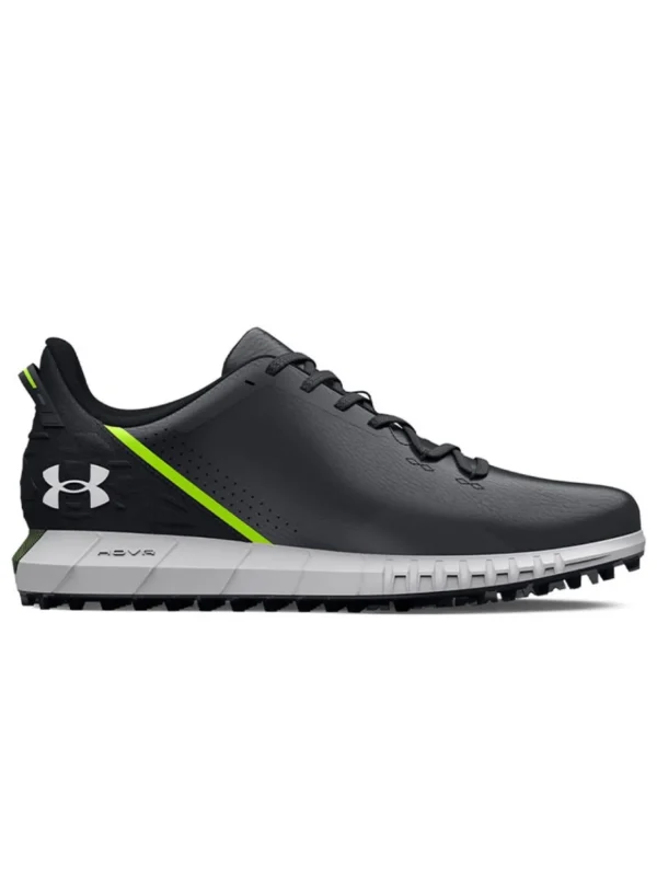 Men Under Armour Mens Golf Shoes< Hovr Drive Spikeless Wide (E) Golf Shoes - Black/Halo Grey