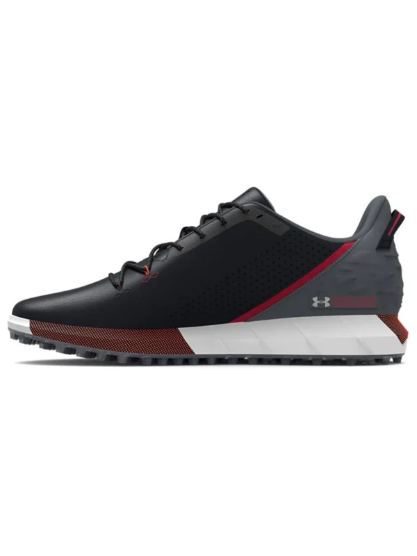 Men Under Armour Mens Golf Shoes< Hovr Drive Spikeless Wide (E) Golf Shoes - Black/Pitch Grey