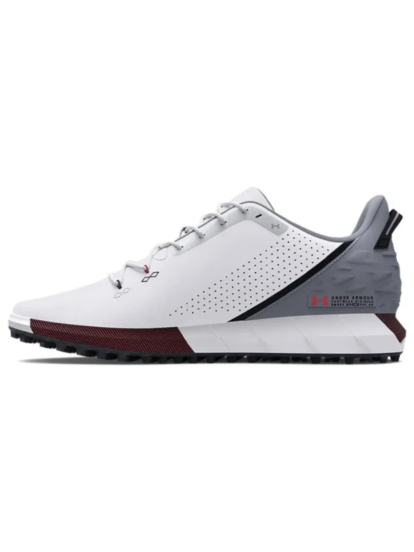 Men Under Armour Mens Golf Shoes< Hovr Drive Spikeless Wide (E) Golf Shoes - White/Mod Grey