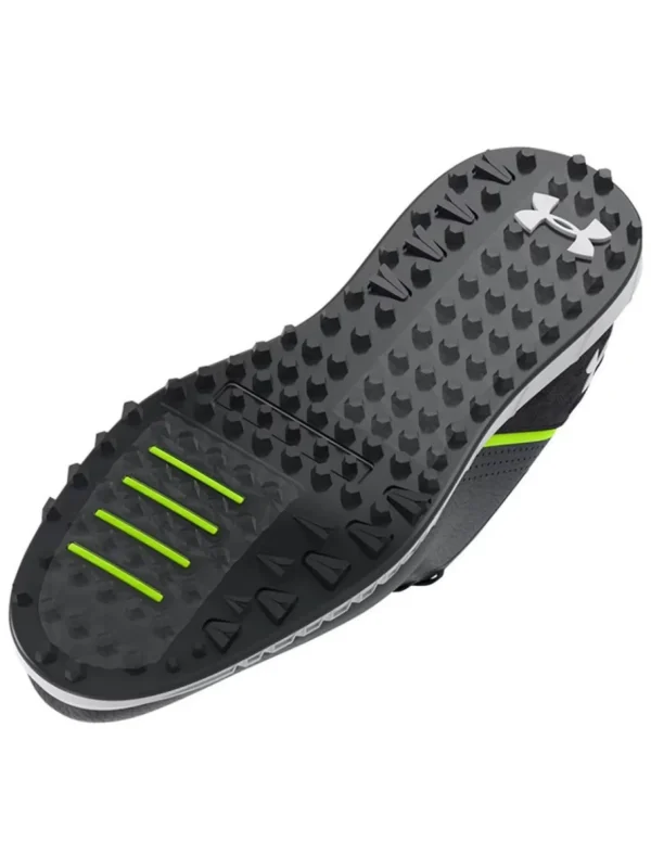 Men Under Armour Mens Golf Shoes< Hovr Drive Spikeless Wide (E) Golf Shoes - Black/Halo Grey