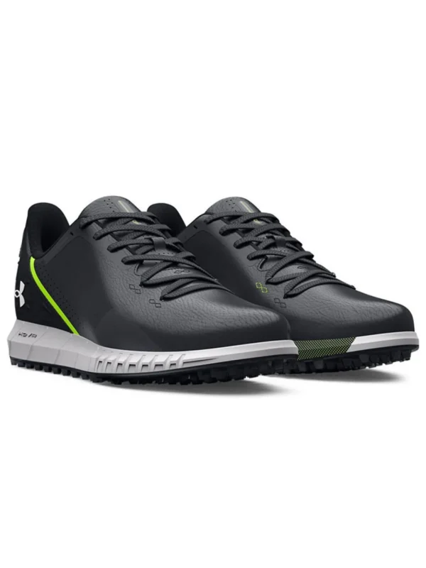 Men Under Armour Mens Golf Shoes< Hovr Drive Spikeless Wide (E) Golf Shoes - Black/Halo Grey