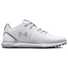 Men Under Armour Mens Golf Shoes< Hovr Fade 2 Spikeless Wide (2E) Golf Shoes - White/Metallic Silver