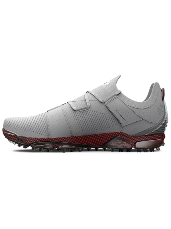 Men Under Armour Mens Golf Shoes< Hovr Tour Spikeless Wide Golf Shoes - Halo Grey/After Burn