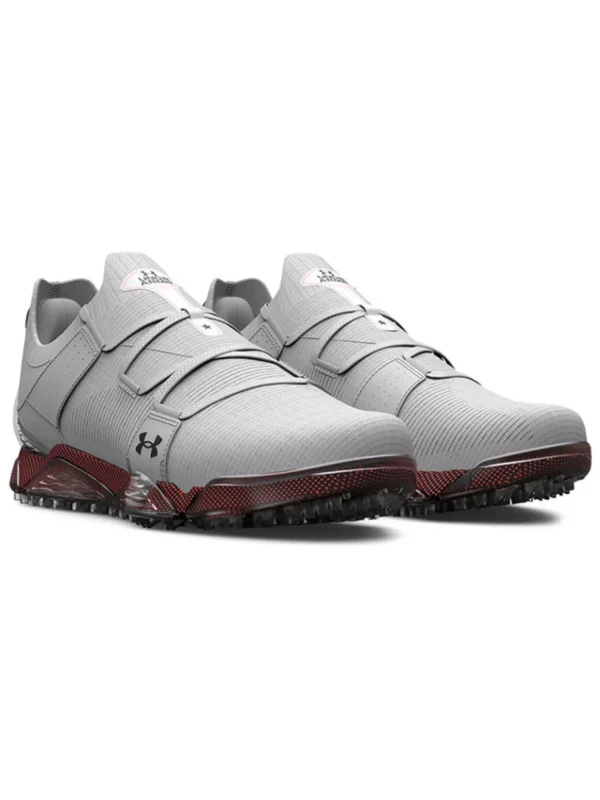 Men Under Armour Mens Golf Shoes< Hovr Tour Spikeless Wide Golf Shoes - Halo Grey/After Burn