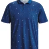 Men Under Armour Shirts< Iso-Chill Edge Polo - Blue Mirage/Midnight Navy