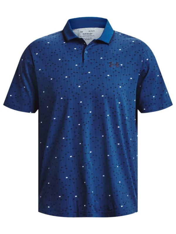 Men Under Armour Shirts< Iso-Chill Edge Polo - Blue Mirage/Midnight Navy