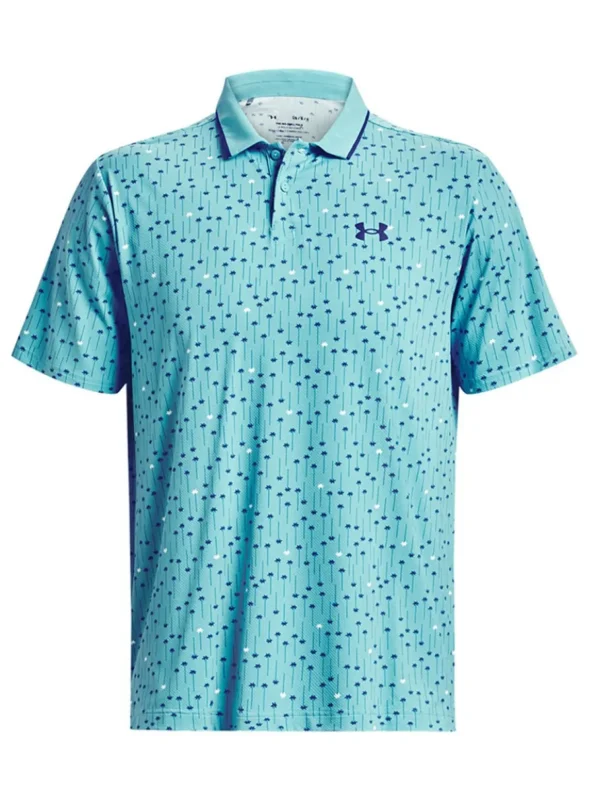 Men Under Armour Shirts< Iso-Chill Edge Polo - Glacier Blue/Blue Mirage